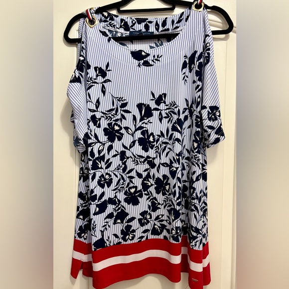 Tommy Hilfiger Floral Striped Women's Top - Picture 1 of 5